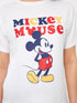 LC Waikiki Crew Neck Mickey Mouse Printed Maternity T-Shirt
